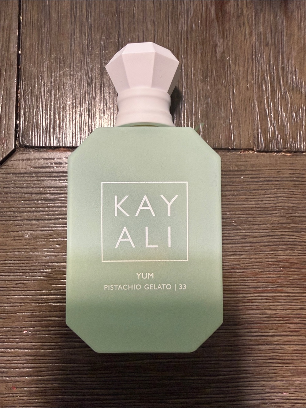 KAYALI Yum Pistachio Gelato 33 Perfume Bottle - Mint Green